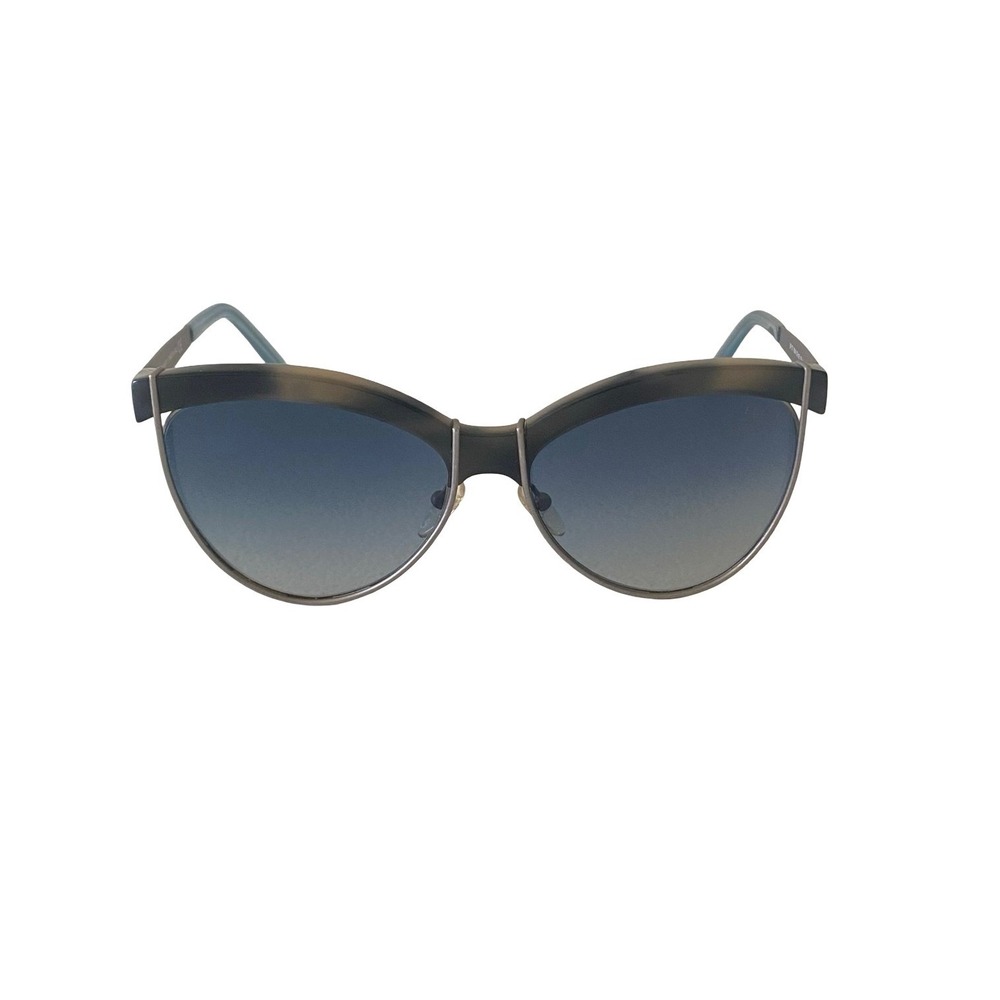 Emilio Pucci EP 111 Cat Eye Sunglasses Brown Grey Blue Gradient Made in Italy